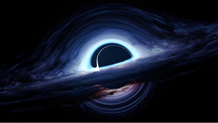 black hole and time