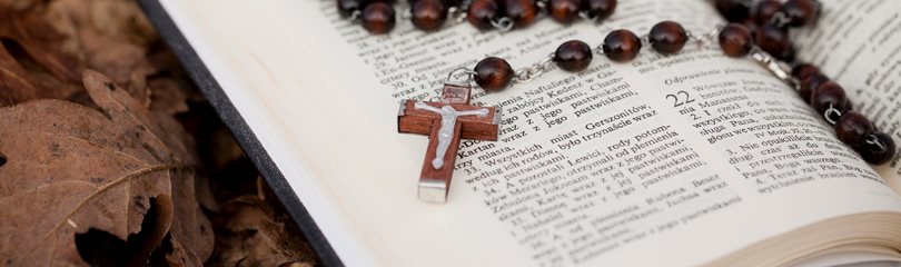 Catholic Bible with Crucifex