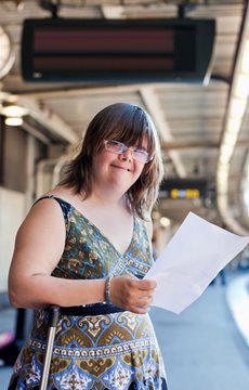 Woman with Down Syndrome