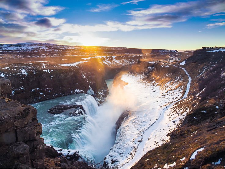 Gullfoss Falls Waterfalls