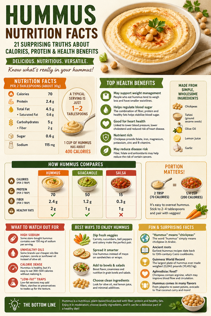 detailed hummus infographic