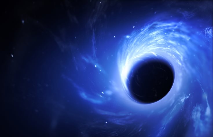 black hole bending light