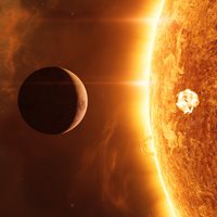 Jupiter and the sun compared