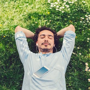 spring Green spaces promote relaxation