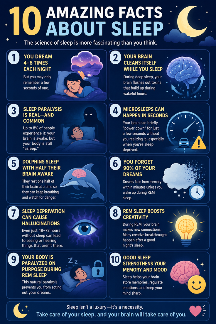 10 surprising sleep facts backed by science