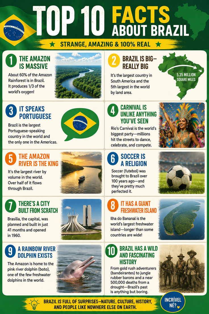 Interesting Brazil infographic